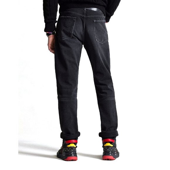 Polo Ralph Lauren Men's The Vintage Classic Fit Jeans Washed Finish Denim Black - Picture 2 of 7